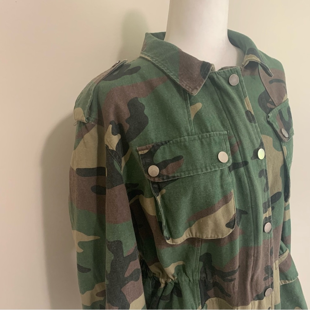 VICI Exclusive X Fate Camo Print Utility Parka Jacket Coat - Picture 14 of 16